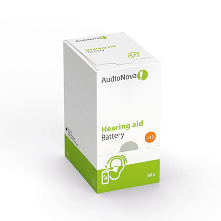 AudioNova - piles pour appareils auditifs TYPE 13 (60 piles)