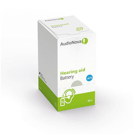 AudioNova - piles pour appareils auditifs TYPE 675 (60 piles)